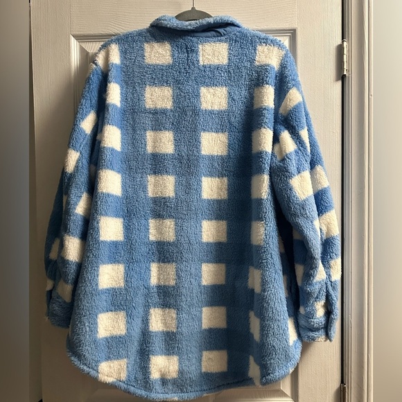 🆕 Time and Tru Women’s Faux Shearling Shacket XXL - Picture 10 of 14